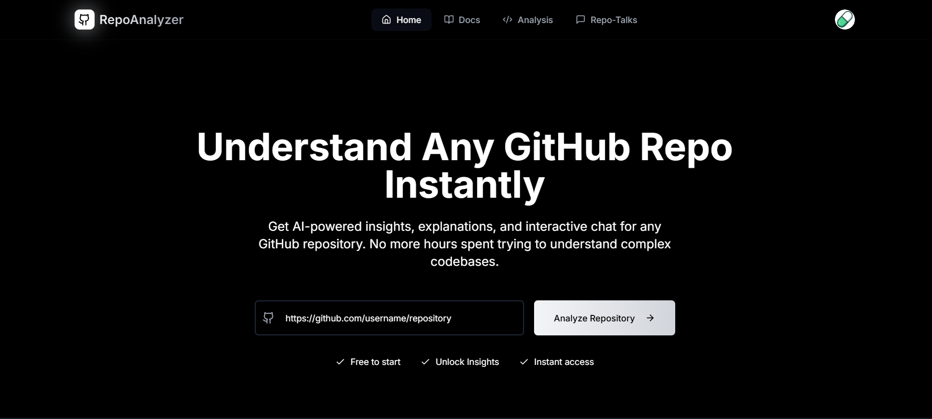 UnRepo - GitHub Repository Analyzer